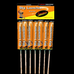 Sky Launcher rocket pack of 7 multicolour rockets